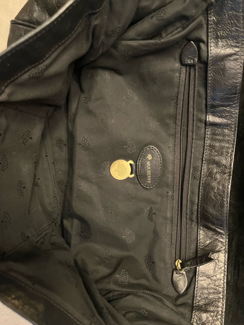 Black Mulberry Oversized Alexa Bag - Picture 9 of 10
